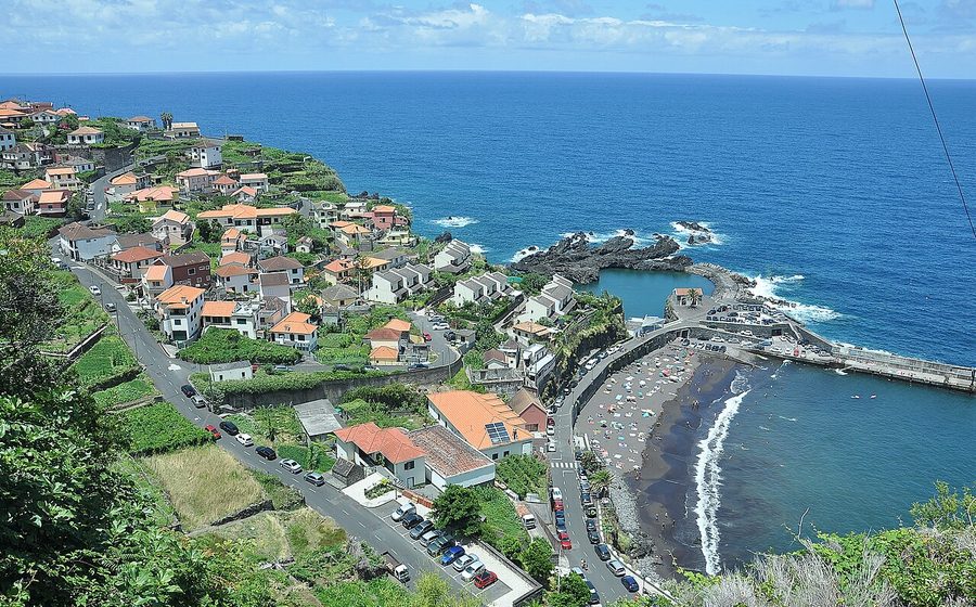 Seixal village and its black-sand bay on the north coast