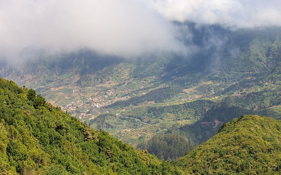 The view from the Boca da Encumeada viewpoint over the valley